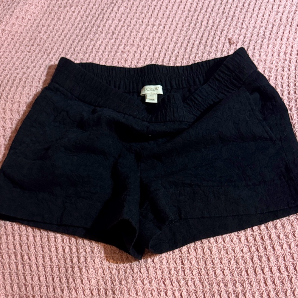 J. Crew Women's High Waist Black Shorts